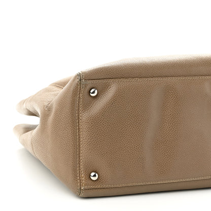 Chanel Calfskin Cerf Executive Shopper Tote Light Brown 9 of 12