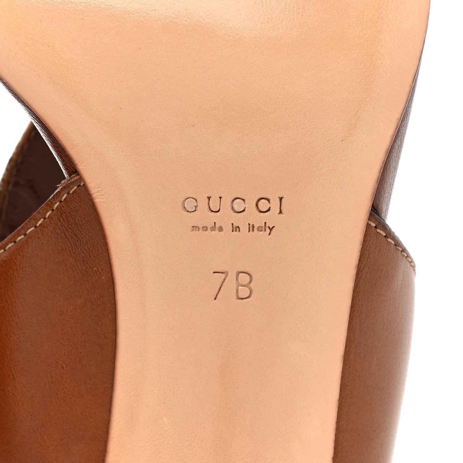 Gucci Monogram Womens Thong Heel Sandals 7 Brown 6 of 8