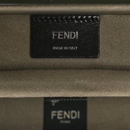 Fendi PVC Calfskin Mini Baguette Trunk Military Sunflower 5 of 8