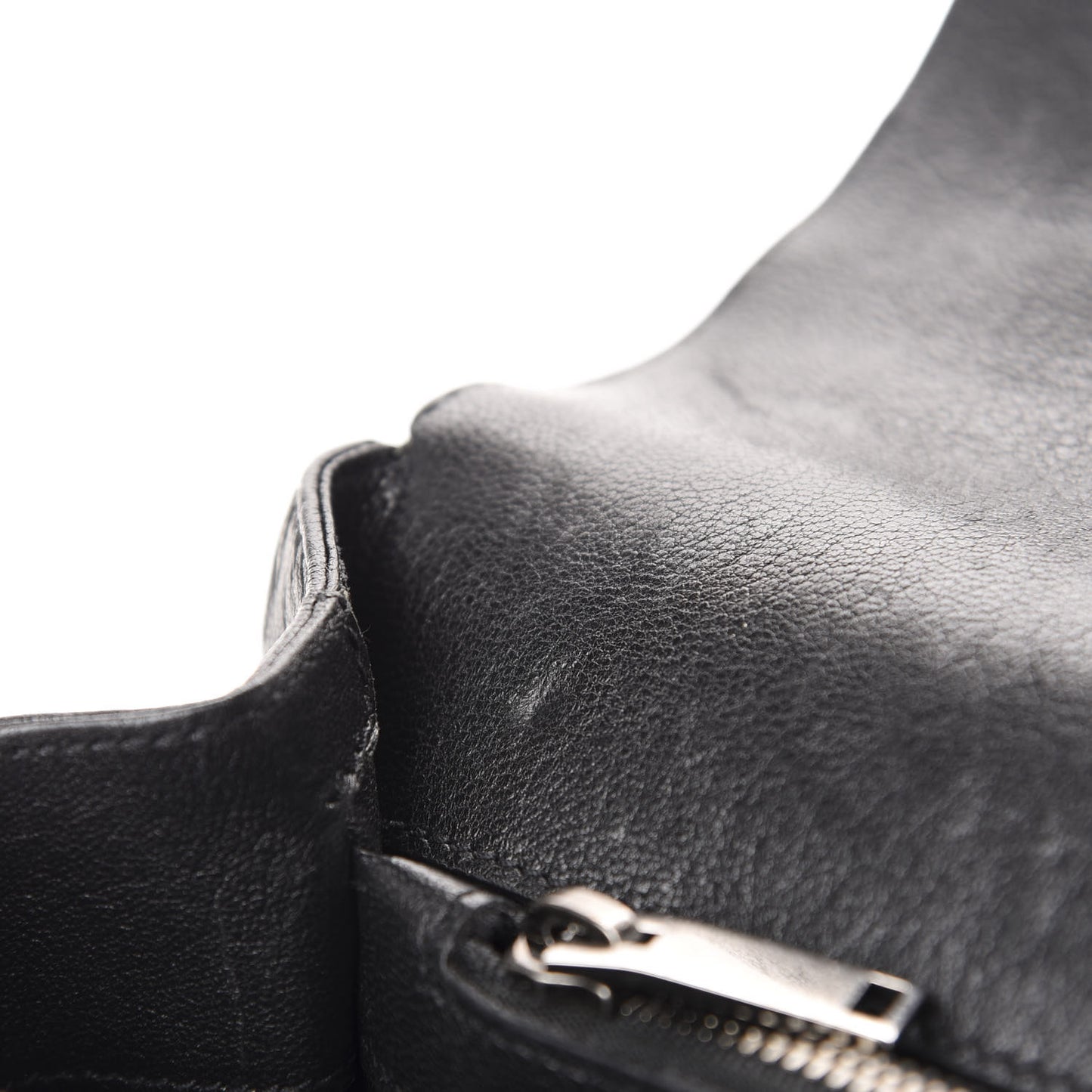 Calfskin Matelasse Diamond Quilted Monogram Medium College Bag Black