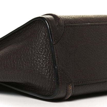 Celine Goatskin Nano Luggage Dark Taupe 5 of 14