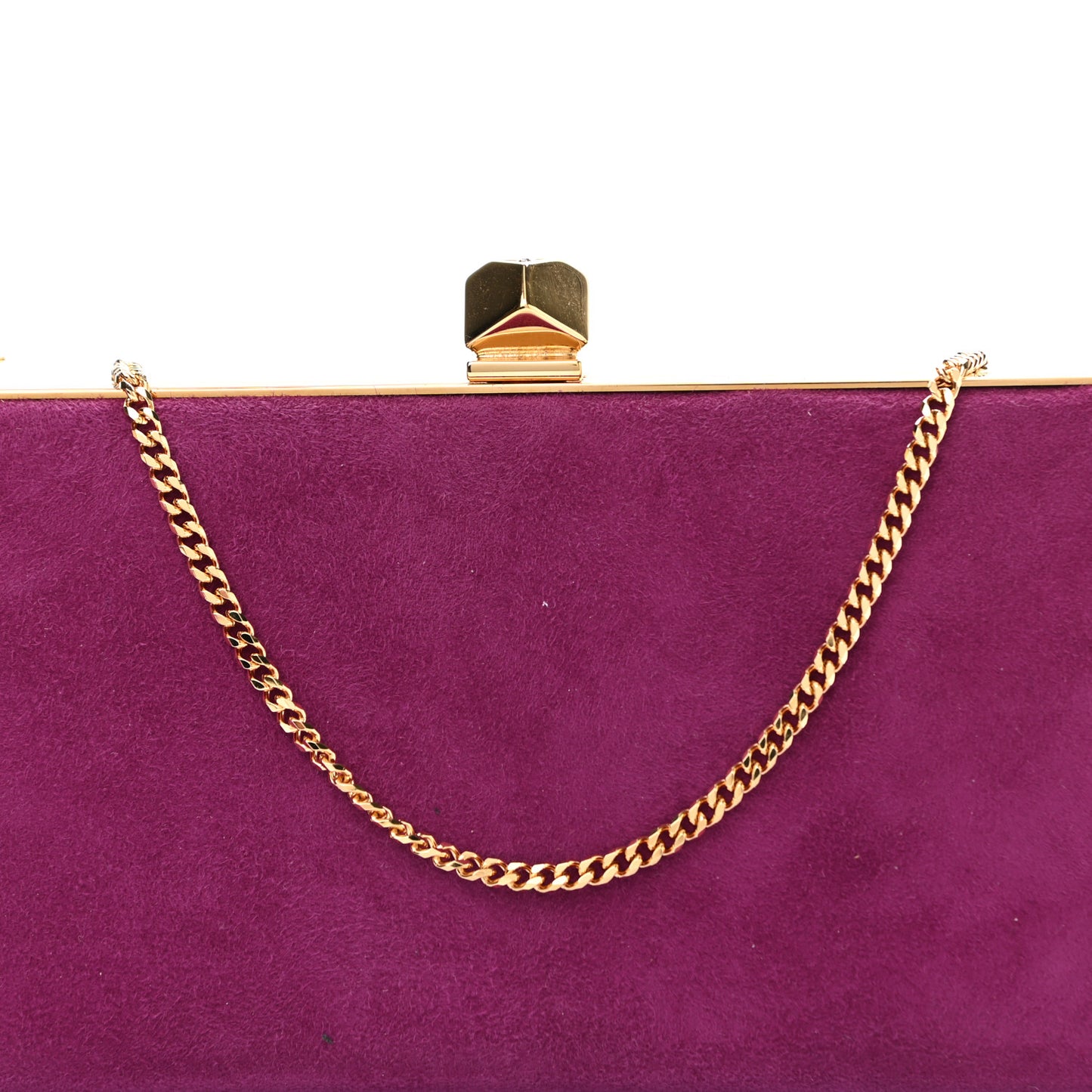 Suede Clutch Purple