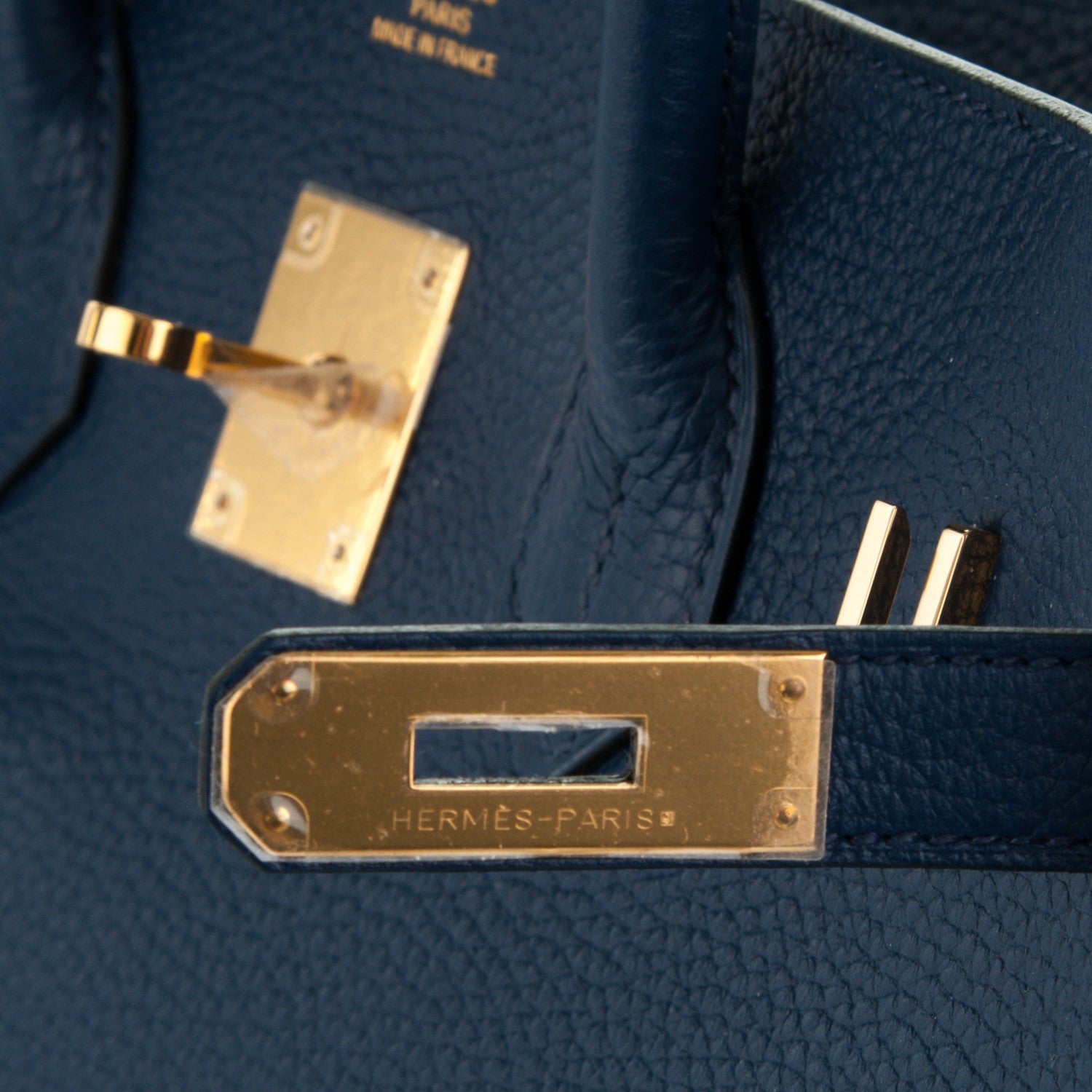 Hermes Taurillon Clemence Birkin 35 Bleu Saphir 8 of 24