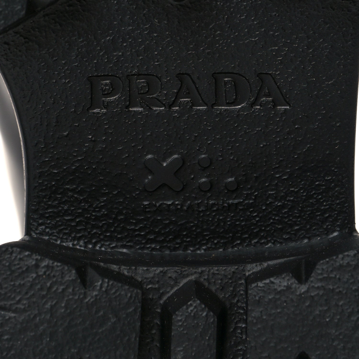 Prada Spazzolato Rois Metal Triangle Logo Monolith 55mm Loafers 37.5 Black 6 of 7