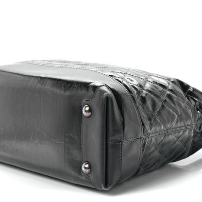 Chanel Calfskin Coated Canvas Quilted Tote Black 11 of 11
