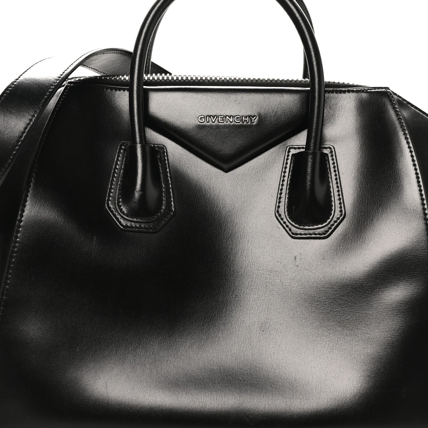 Givenchy Shiny Lord Calfskin Medium Antigona Black 7 of 9