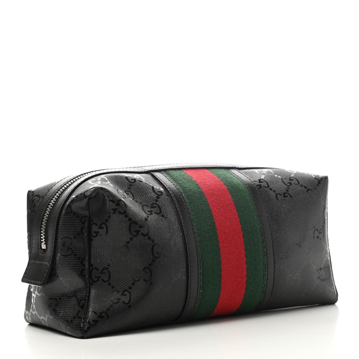 Gucci Imprime Monogram Web Cosmetic Case Black 2 of 11