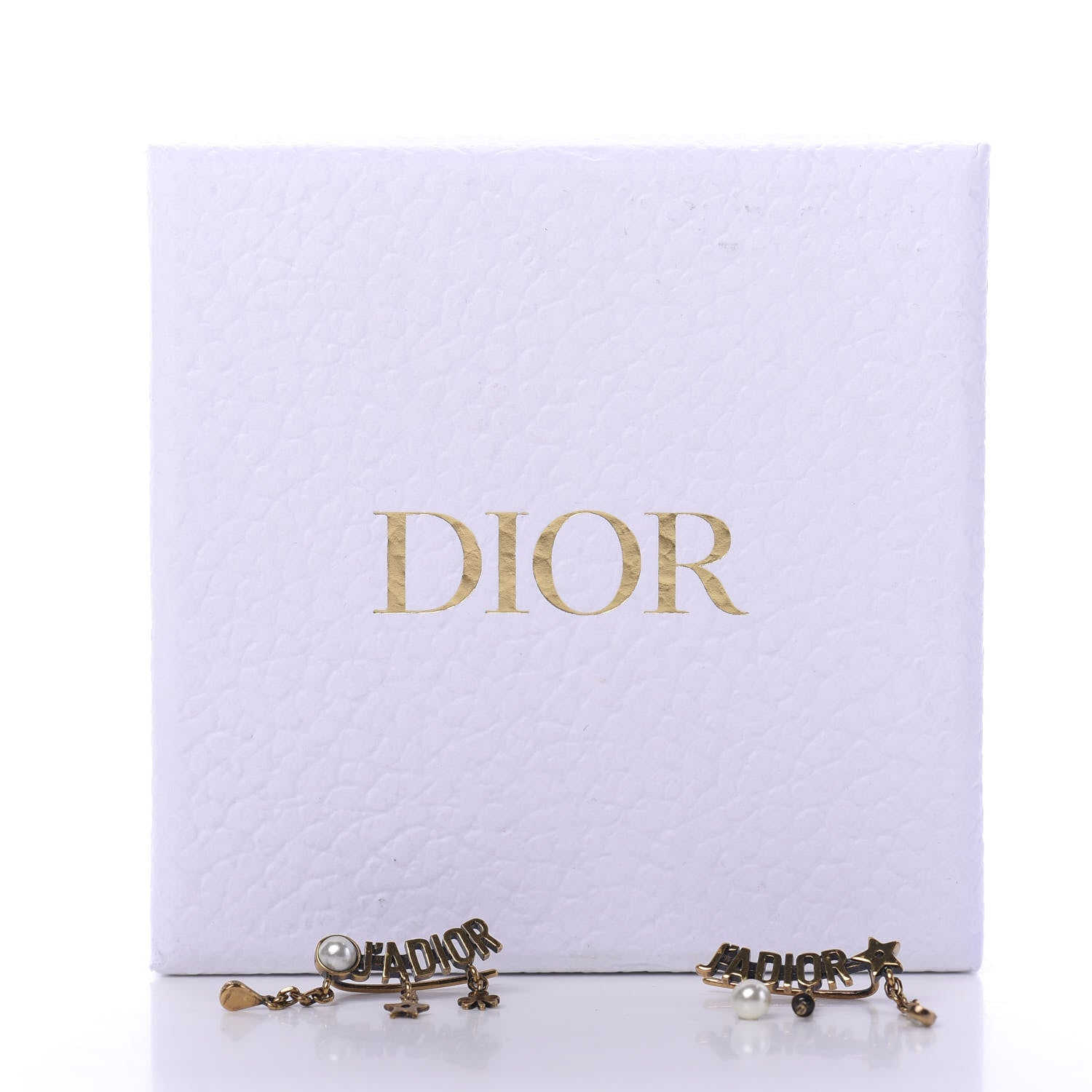 Christian Dior Metal Pearl J'Adior Earrings Aged Gold 5 of 5