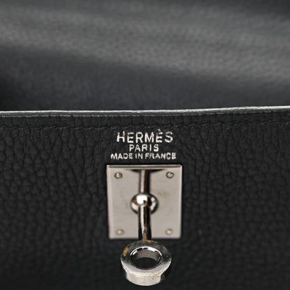 Hermes Togo Bi-Color Kelly Retourne 25 Bleu Indigo Turquoise 6 of 16