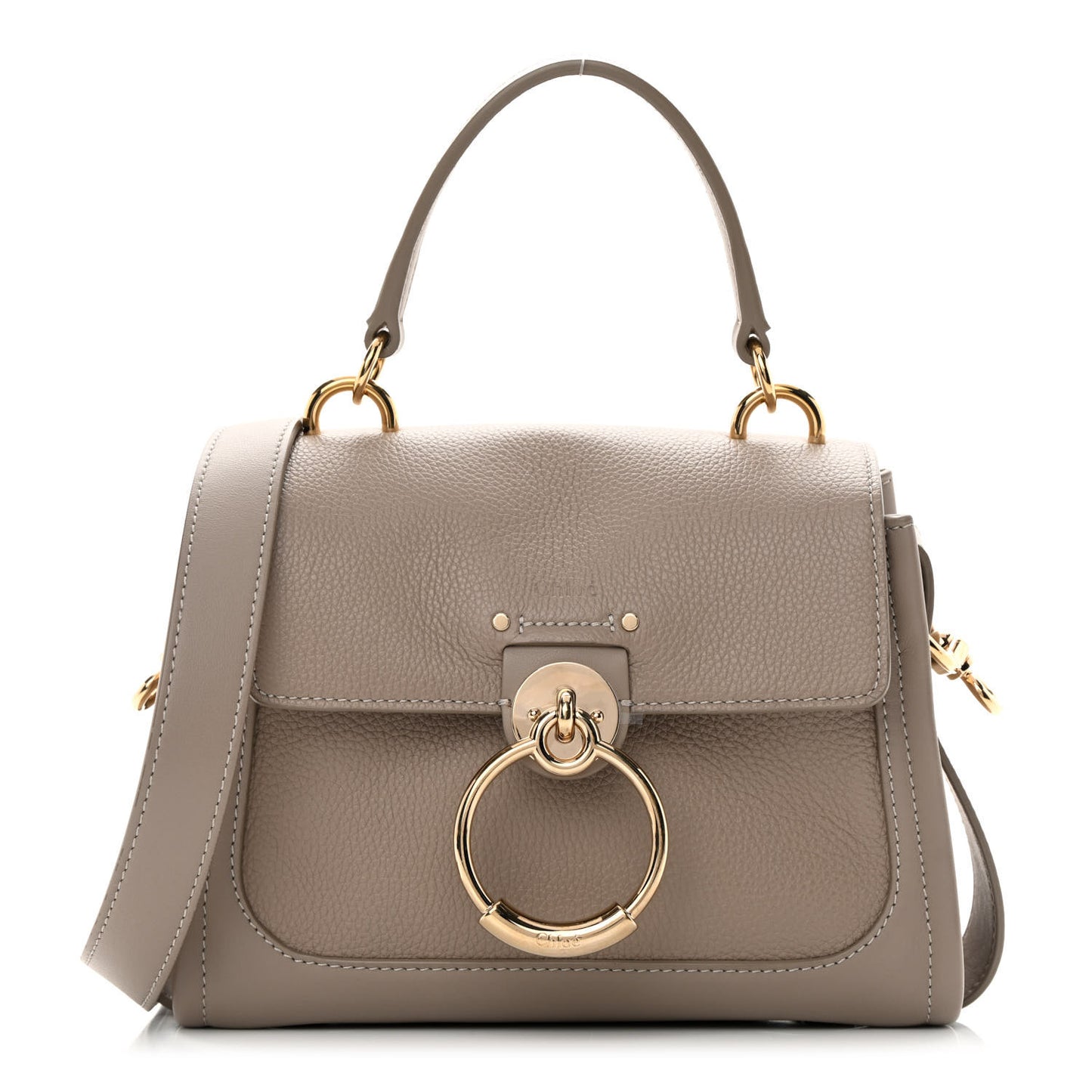 Calfskin Mini Tess Day Bag Motty Grey