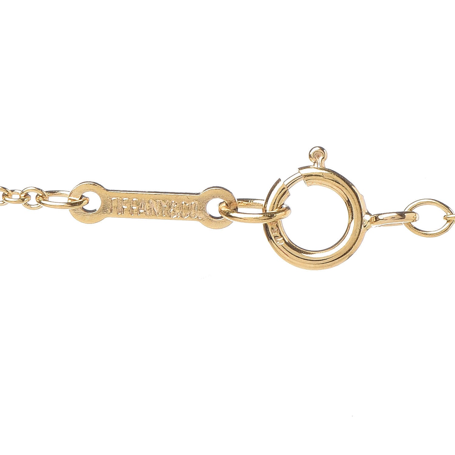 Tiffany 18K Yellow Gold Paloma Picasso Loving Heart Necklace 6 of 7