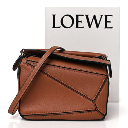 Loewe Calfskin Mini Puzzle Bag Tan 10 of 10