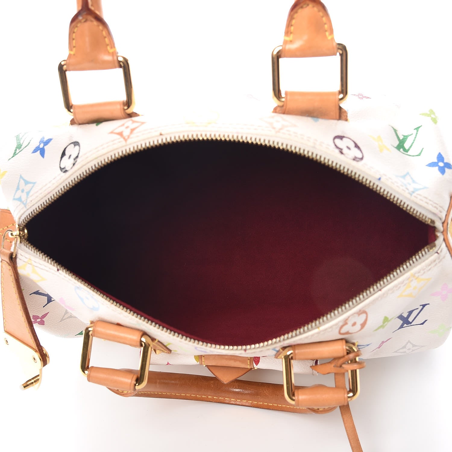 Louis Vuitton Monogram Multicolor Speedy 30 White 5 of 16