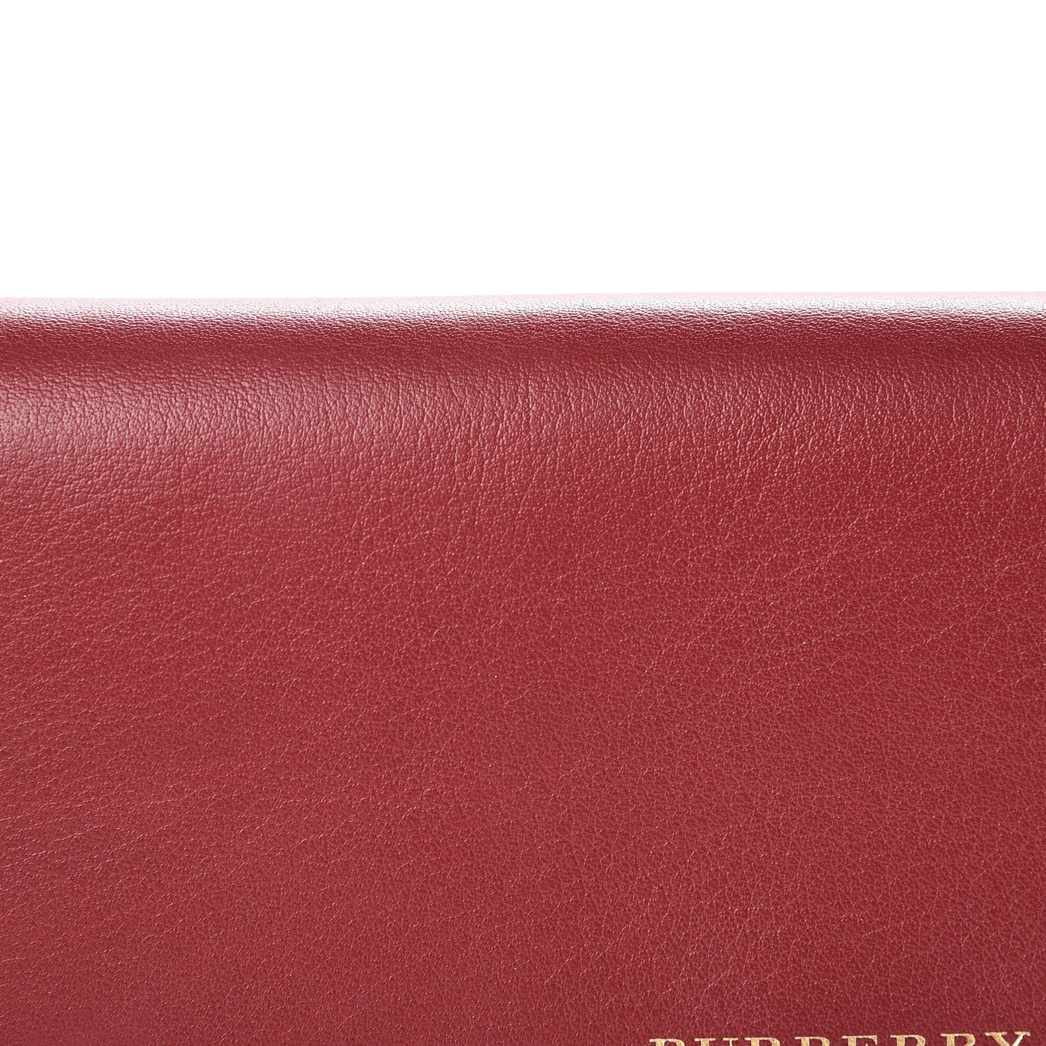 Burberry Calfskin House Check Continental Wallet Red 7 of 9