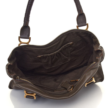 Chloe Calfskin Large Marcie Satchel Anchor Grey 4 of 11