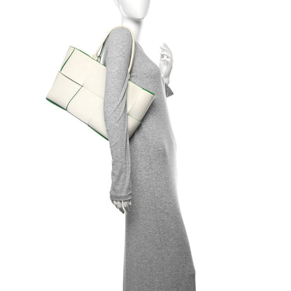 Bottega Veneta Nappa Maxi Intrecciato Medium Arco Tote White Parakeet 2 of 9