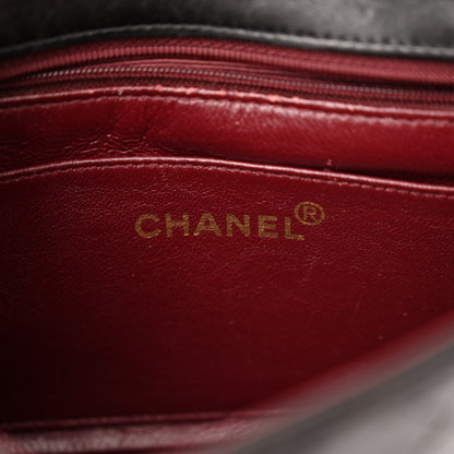 Chanel Lambskin Quilted Mini Square Flap Bag Black 6 of 12
