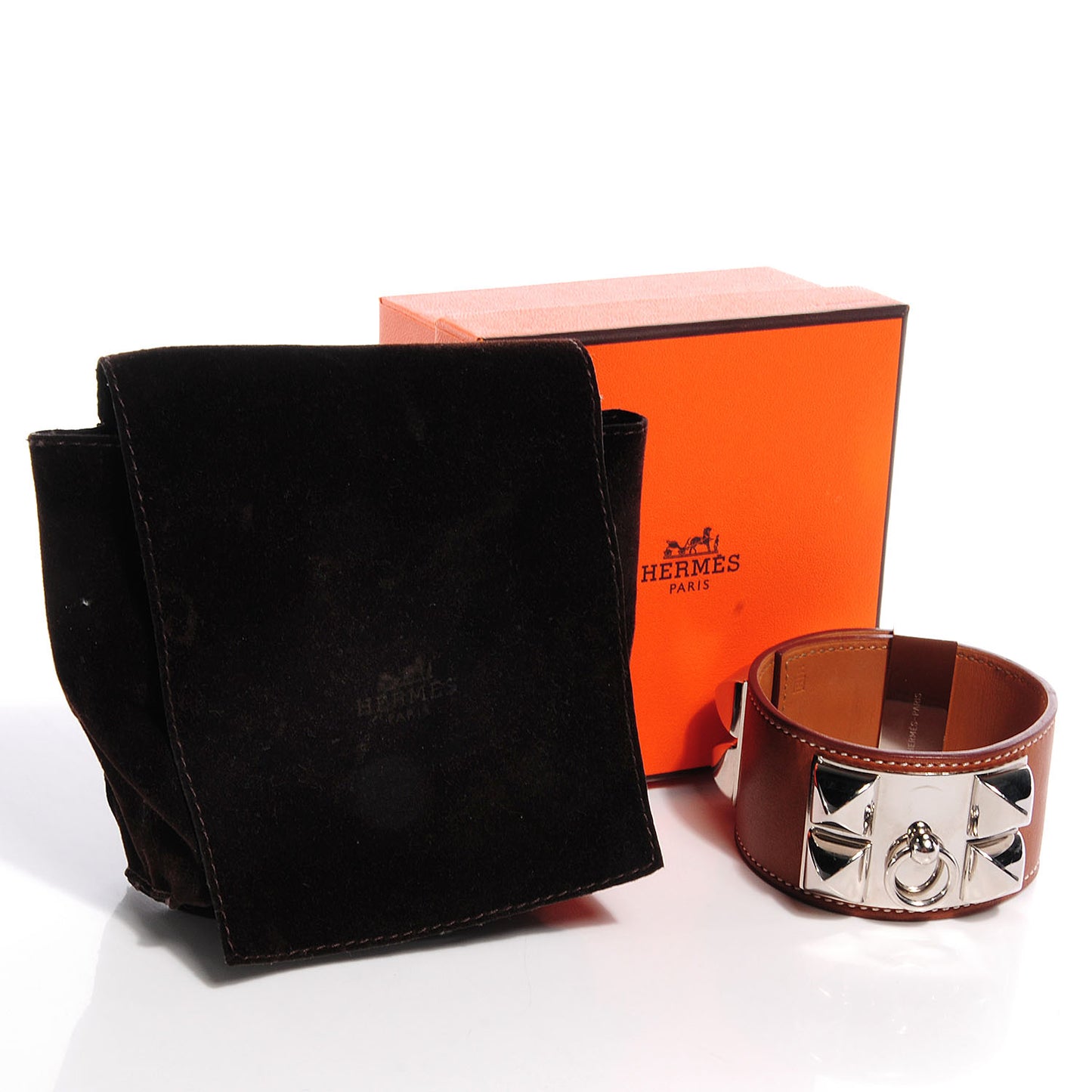 Barenia Collier De Chien CDC Bracelet L Fauve