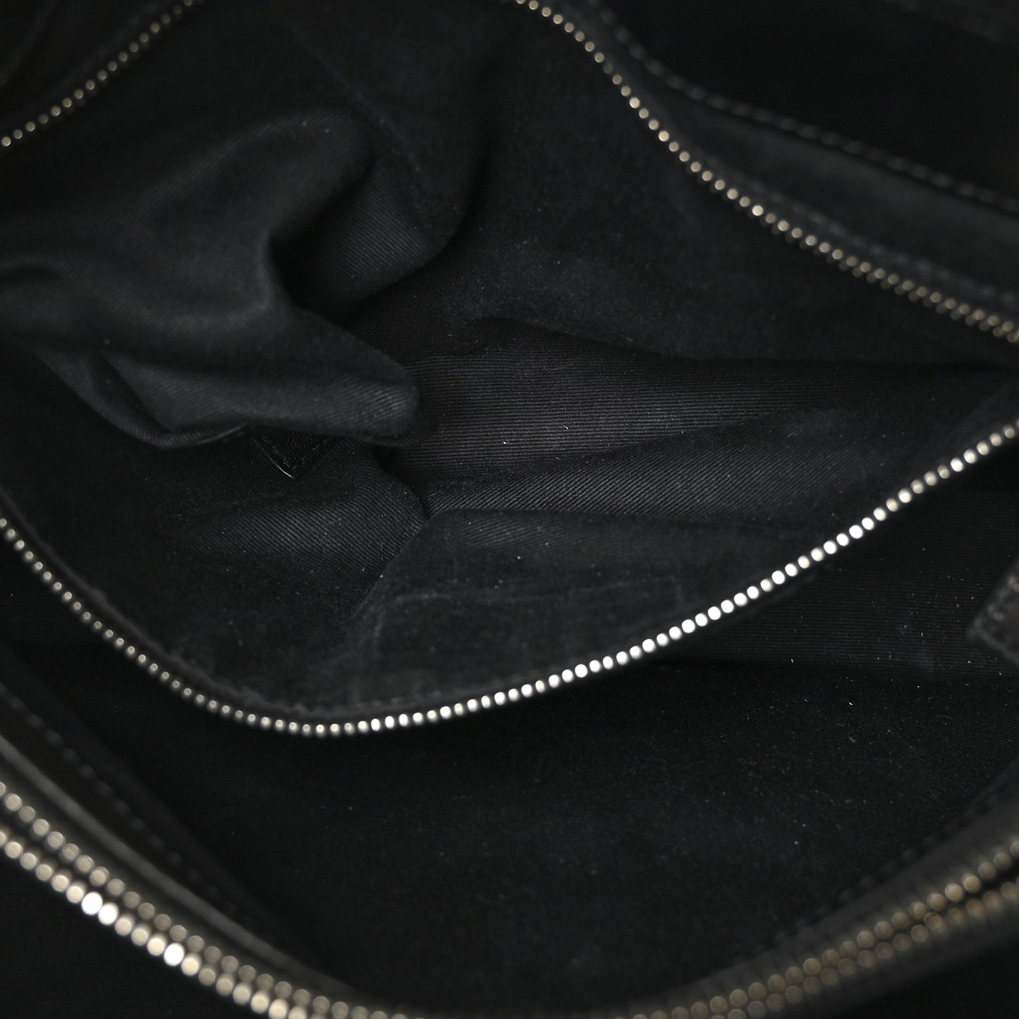 Calfskin Y Quilted Monogram Medium Loulou Chain Satchel Black