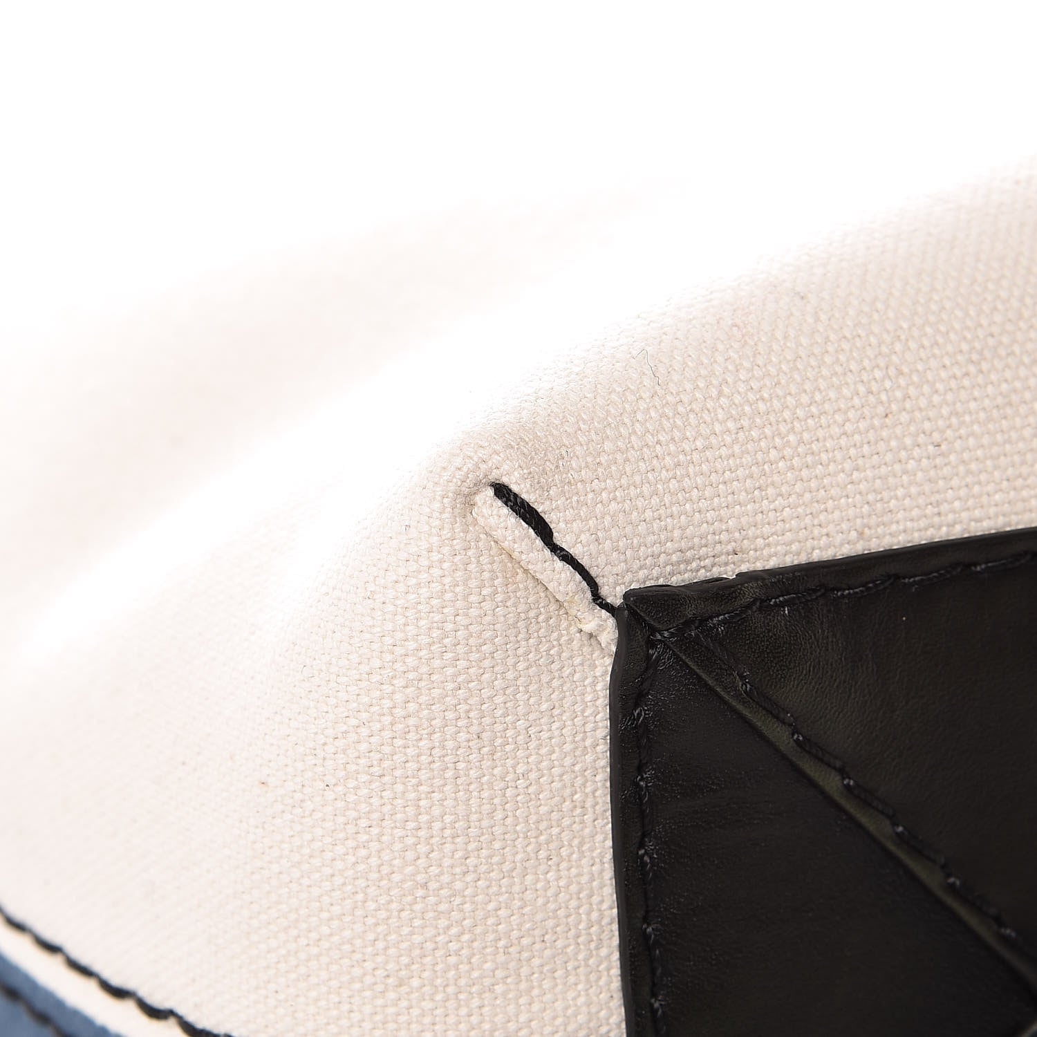 Celine Canvas Small Twisted Cabas Beige Blue 12 of 12