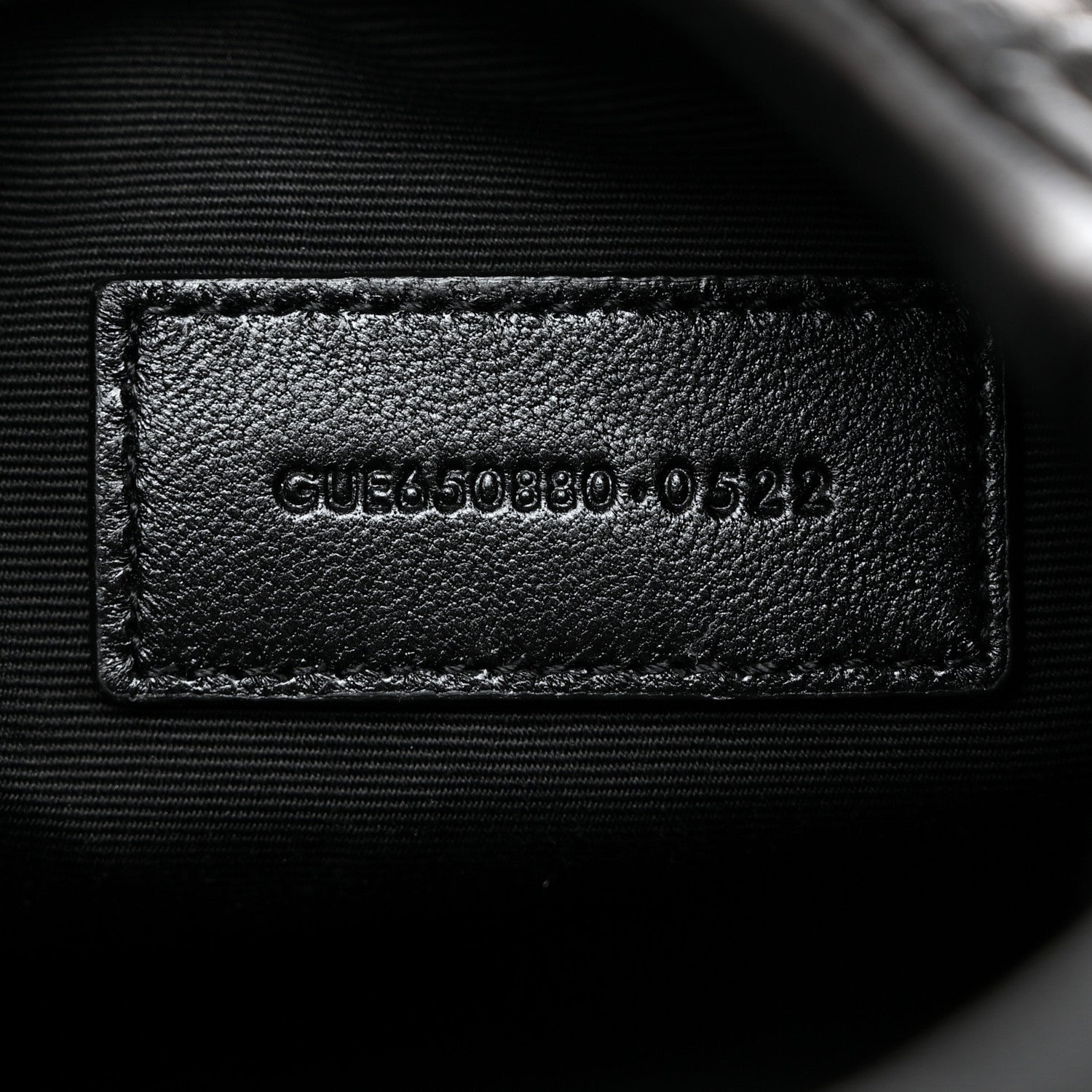 Saint Laurent Lambskin Monogram Loulou Puffer Pouch Clutch Black 7 of 7