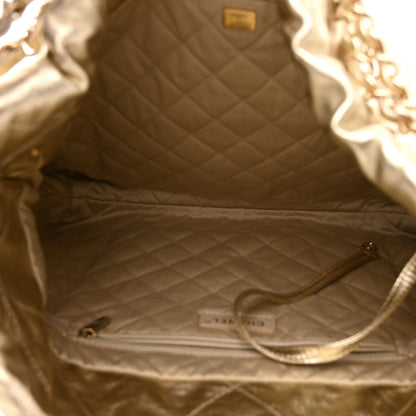 Chanel Metallic Calfskin Quilted Chanel 22 Golden 6 of 10