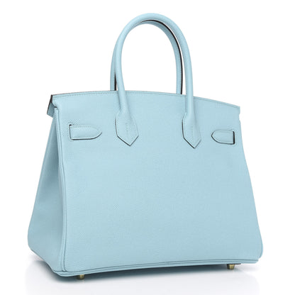 Hermes Epsom Birkin 30 Bleu Atoll 3 of 28