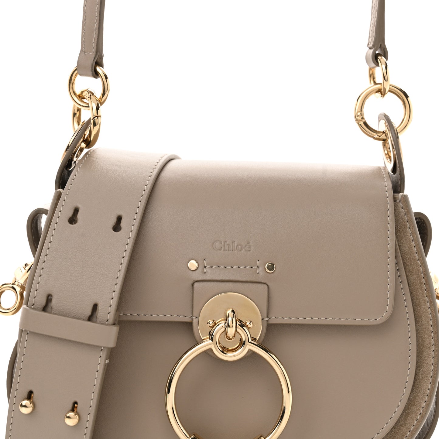 Calfskin Small Tess Bag Motty Grey
