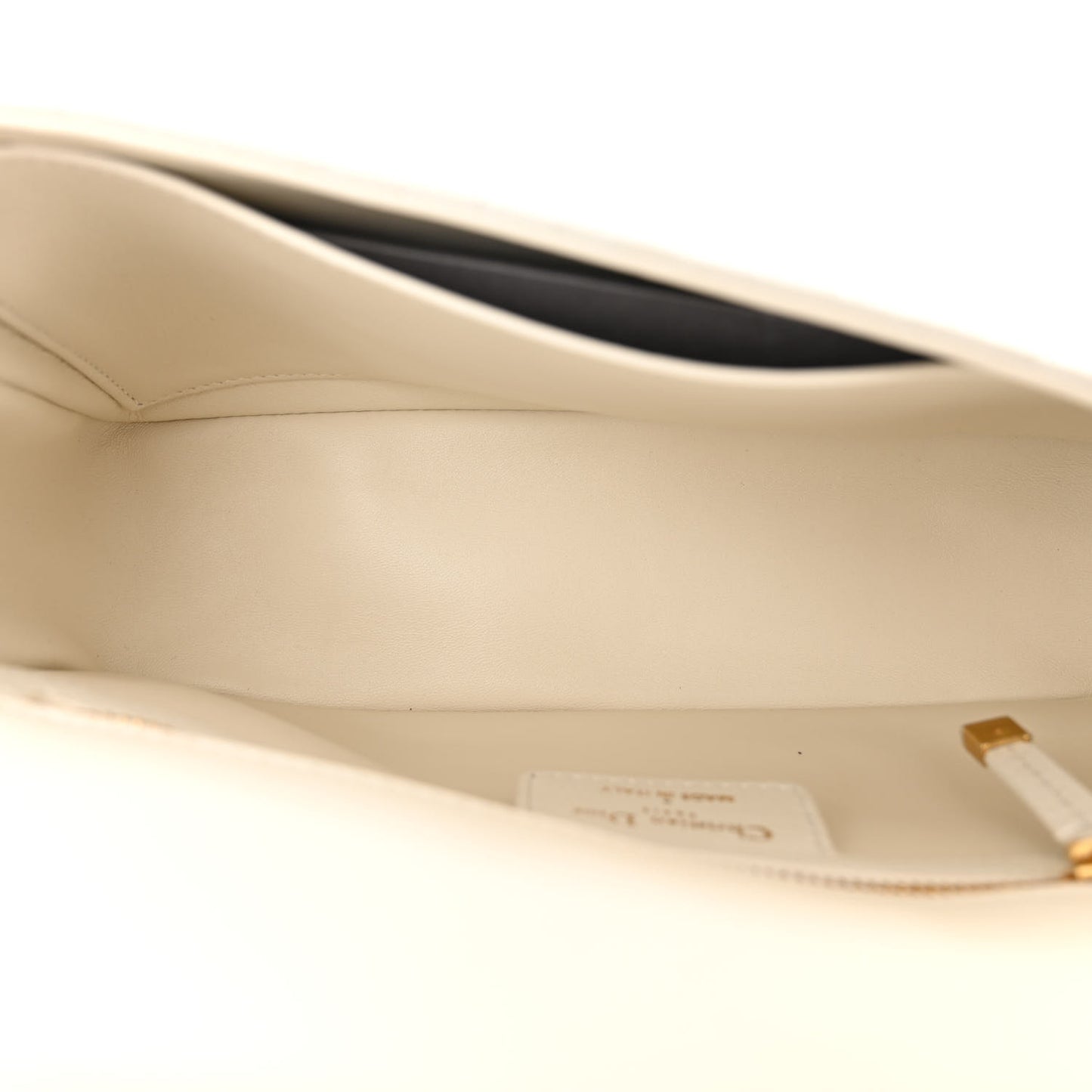 Calfskin Cannage Dioramour Medium Caro Bag Latte