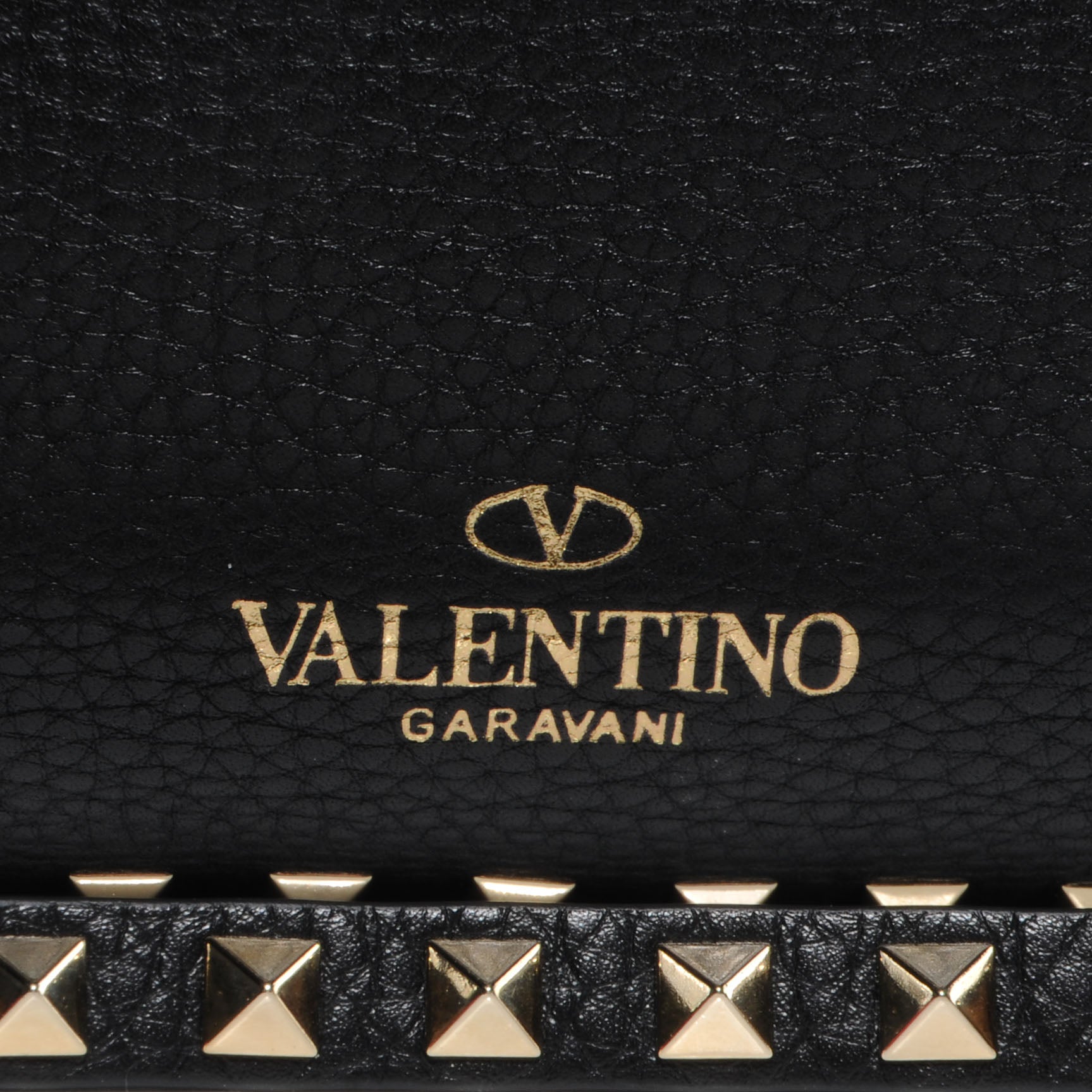 Valentino Garavani Pebbled Calfskin Medium Rockstud Tote Black 8 of 11