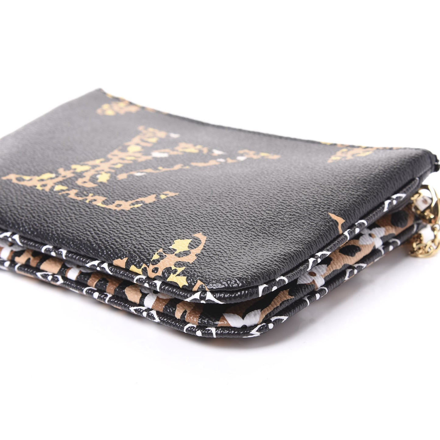 Monogram Giant Jungle Pochette Double Zip Black