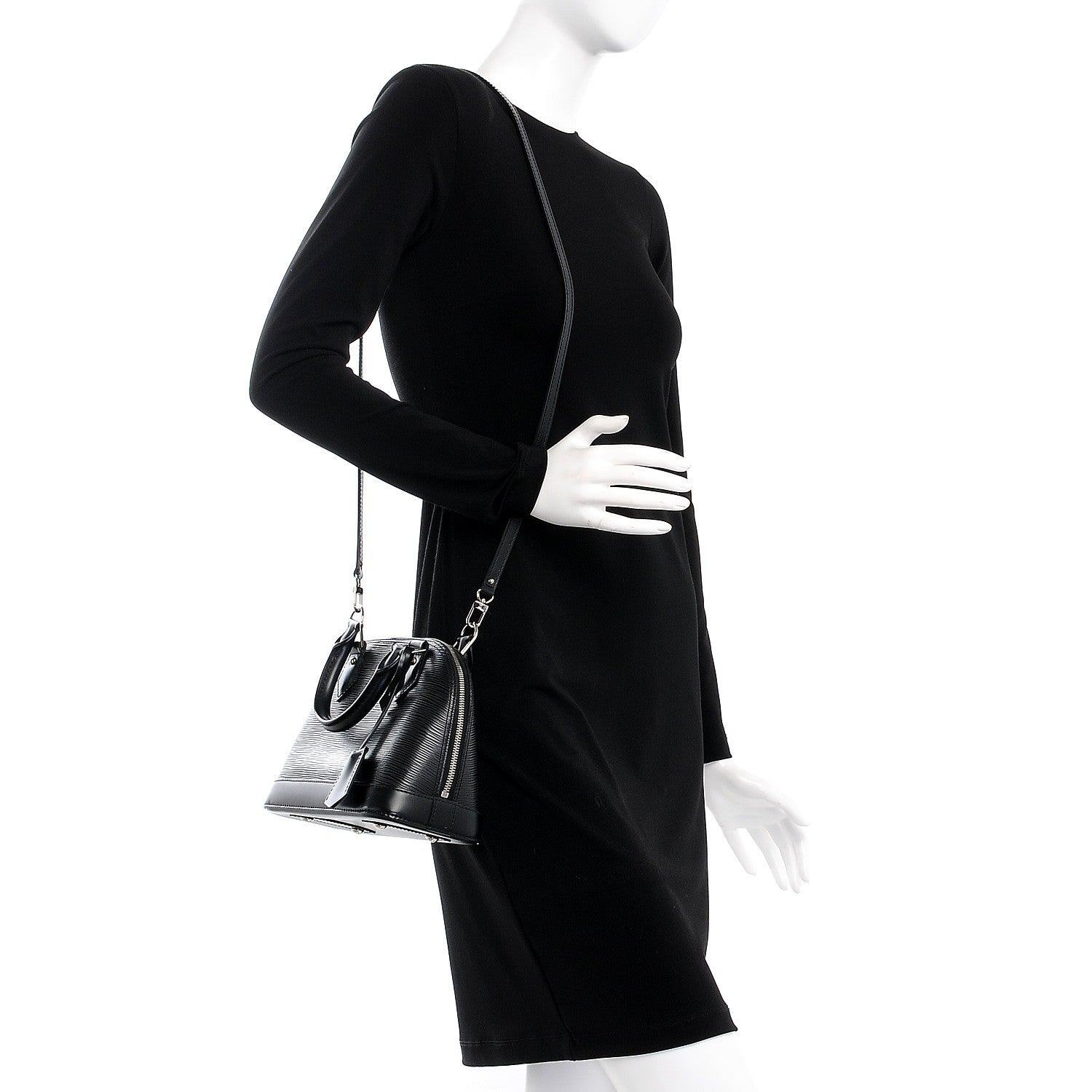 Louis Vuitton Epi Alma BB Black 2 of 9
