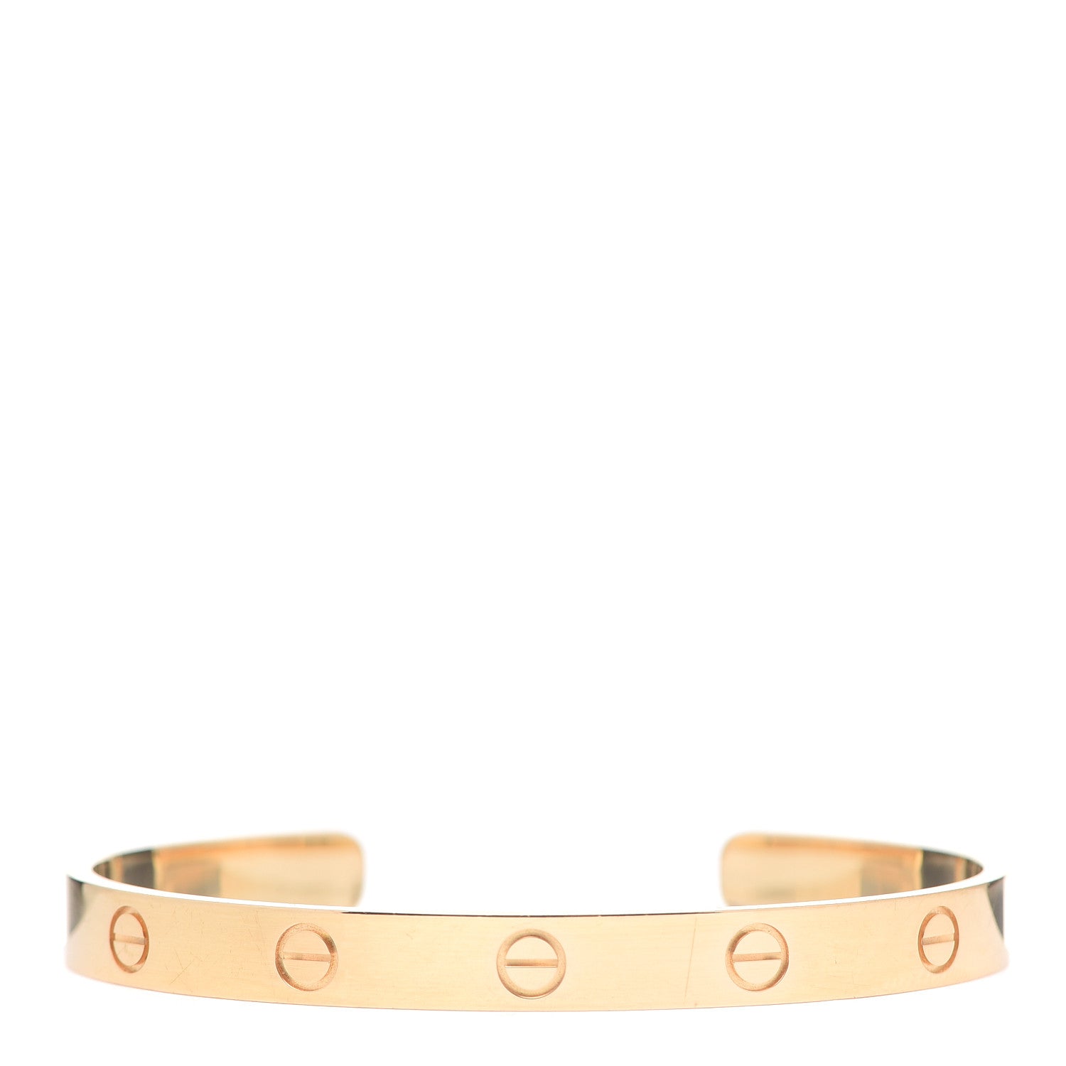 Cartier 18K Yellow Gold LOVE Cuff Bracelet 18 1 of 6
