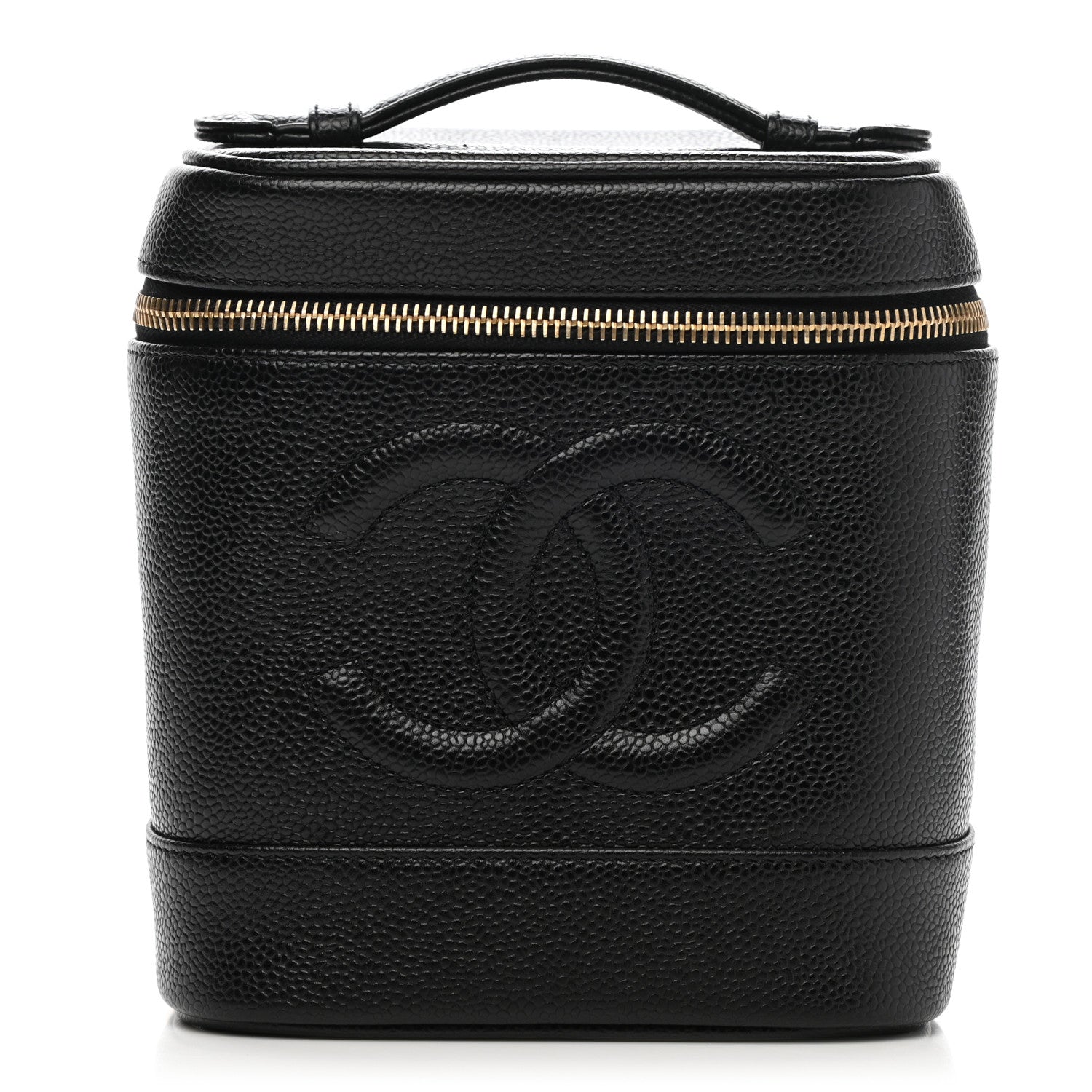 Chanel Caviar Vanity Cosmetic Case Black 1 of 7