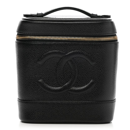 Chanel Caviar Vanity Cosmetic Case Black 1 of 7
