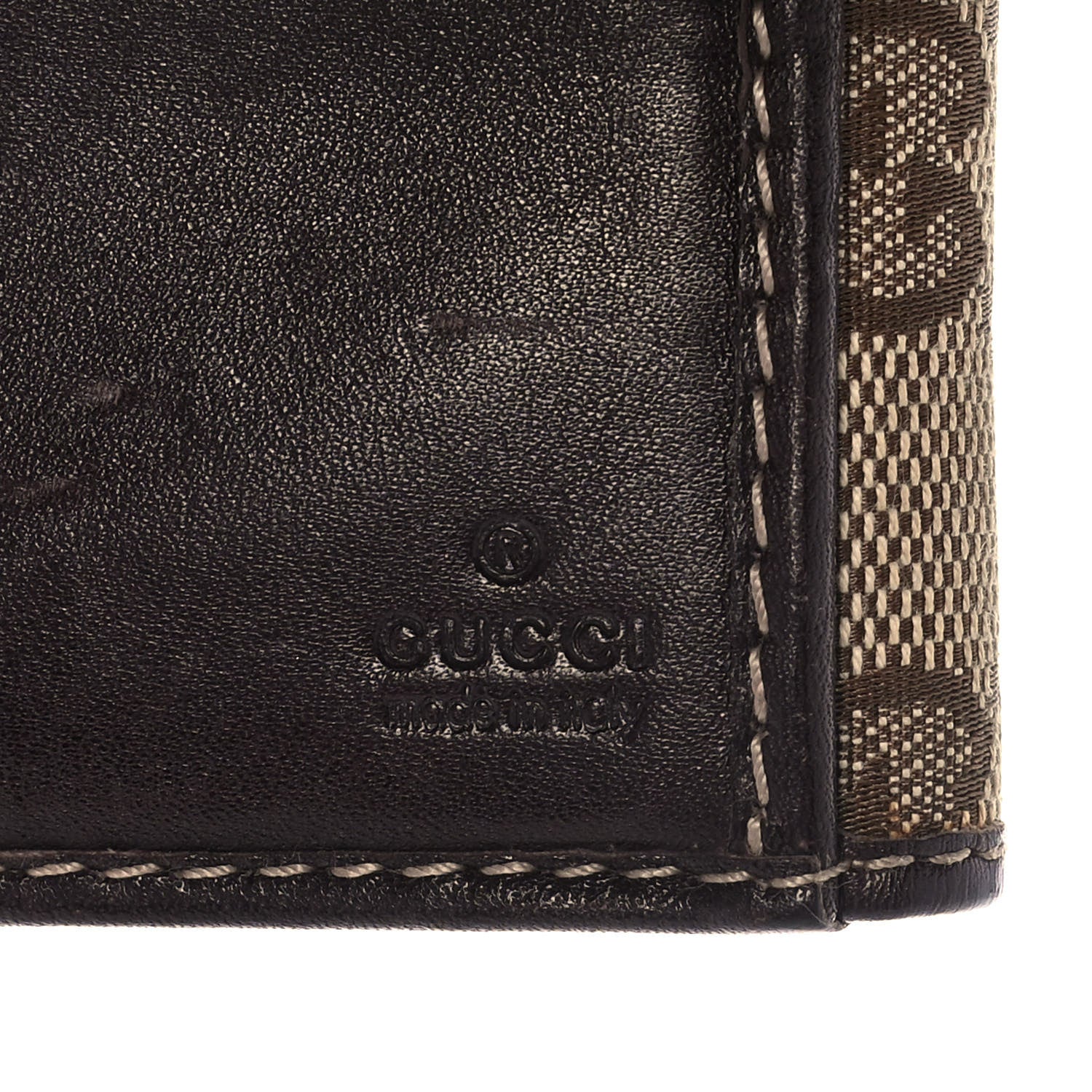 Gucci Monogram New Britt French Wallet Dark Brown 7 of 15