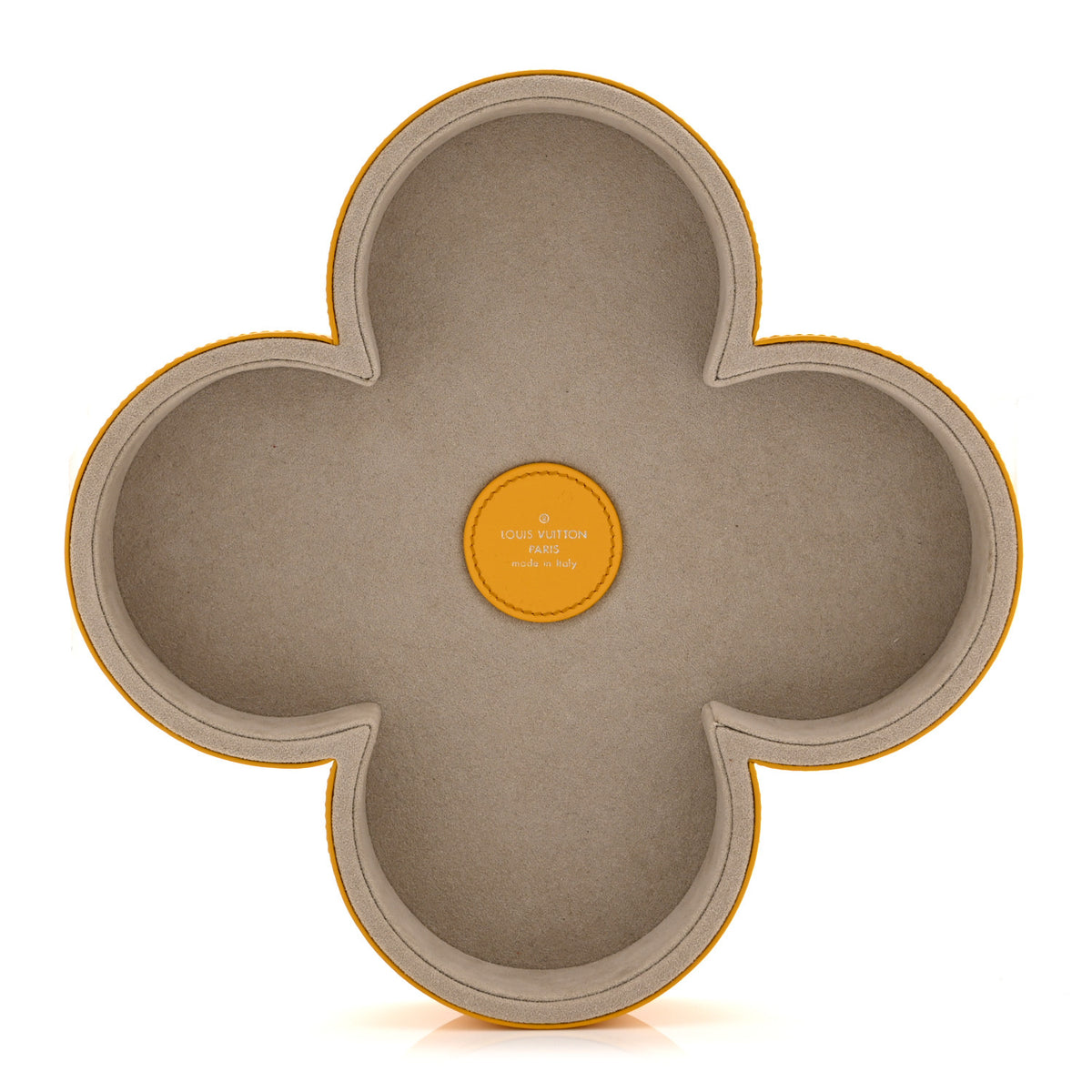 Louis Vuitton Monogram Flower Trinket Tray Yellow 1 of 8