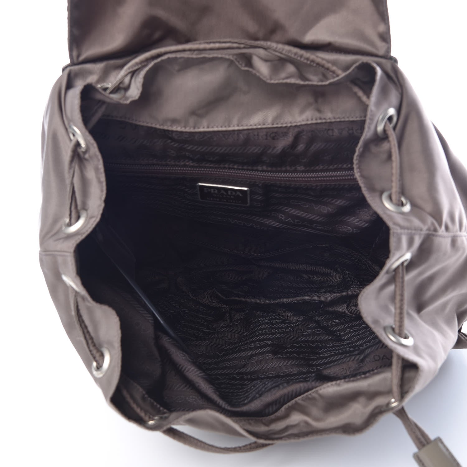 Prada Tessuto Nylon Vela Medium Backpack Fumo 5 of 9