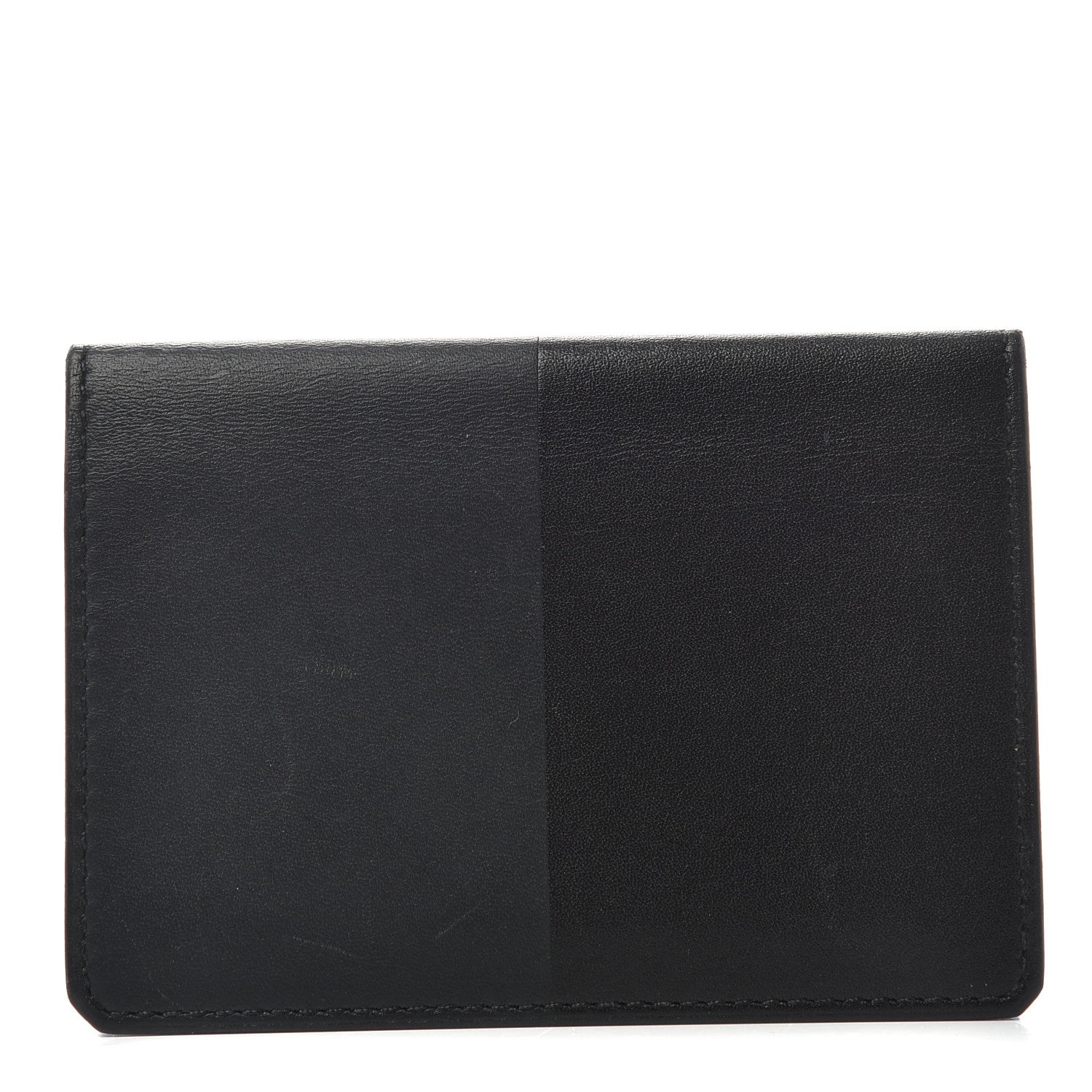 Hermes Veau Sombrero Tadelakt Mini Manhattan Wallet Black Bleu Obscur 1 of 6