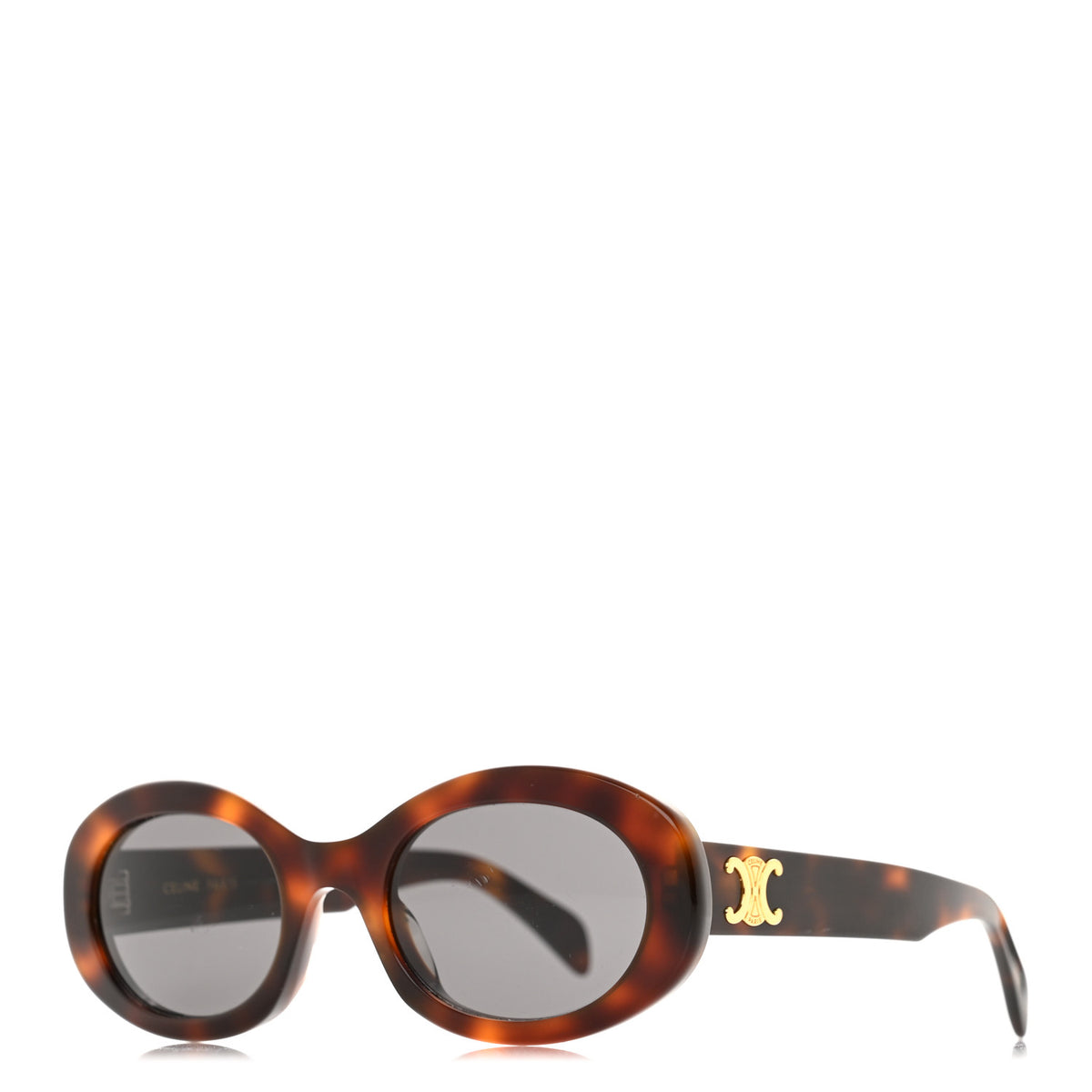 Celine Acetate Triomphe 01 Sunglasses CL 40194U Tortoise 1 of 8