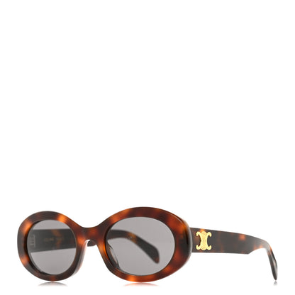 Celine Acetate Triomphe 01 Sunglasses CL 40194U Tortoise 1 of 8