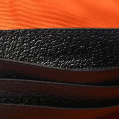 Gucci Econyl Nylon Monogram Off The Grid Zip Pouch Carrot Orange Black 7 of 8