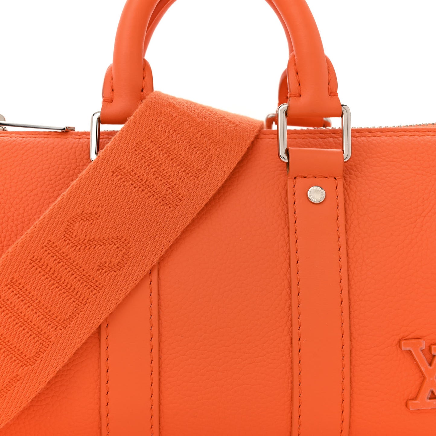 Grained Calfskin Aerogram Keepall XS Orange