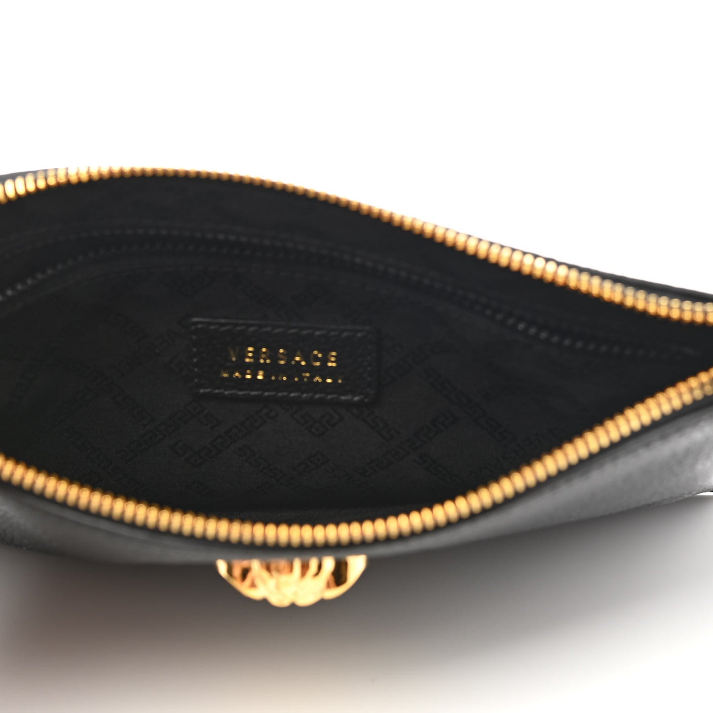 Grained Calfskin La Medusa Pouch Black