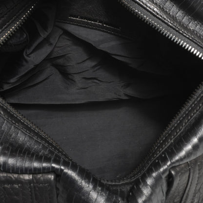 Alexander Wang Leather Laser Cut Rocco Duffel w Black Nickel Hardware Black 5 of 6