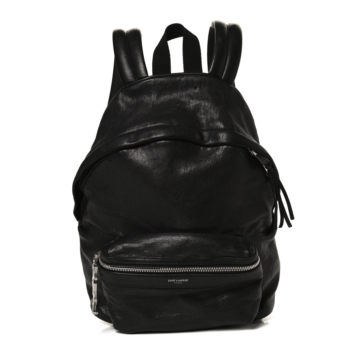 Saint Laurent Lambskin Mini City Backpack Black 1 of 10