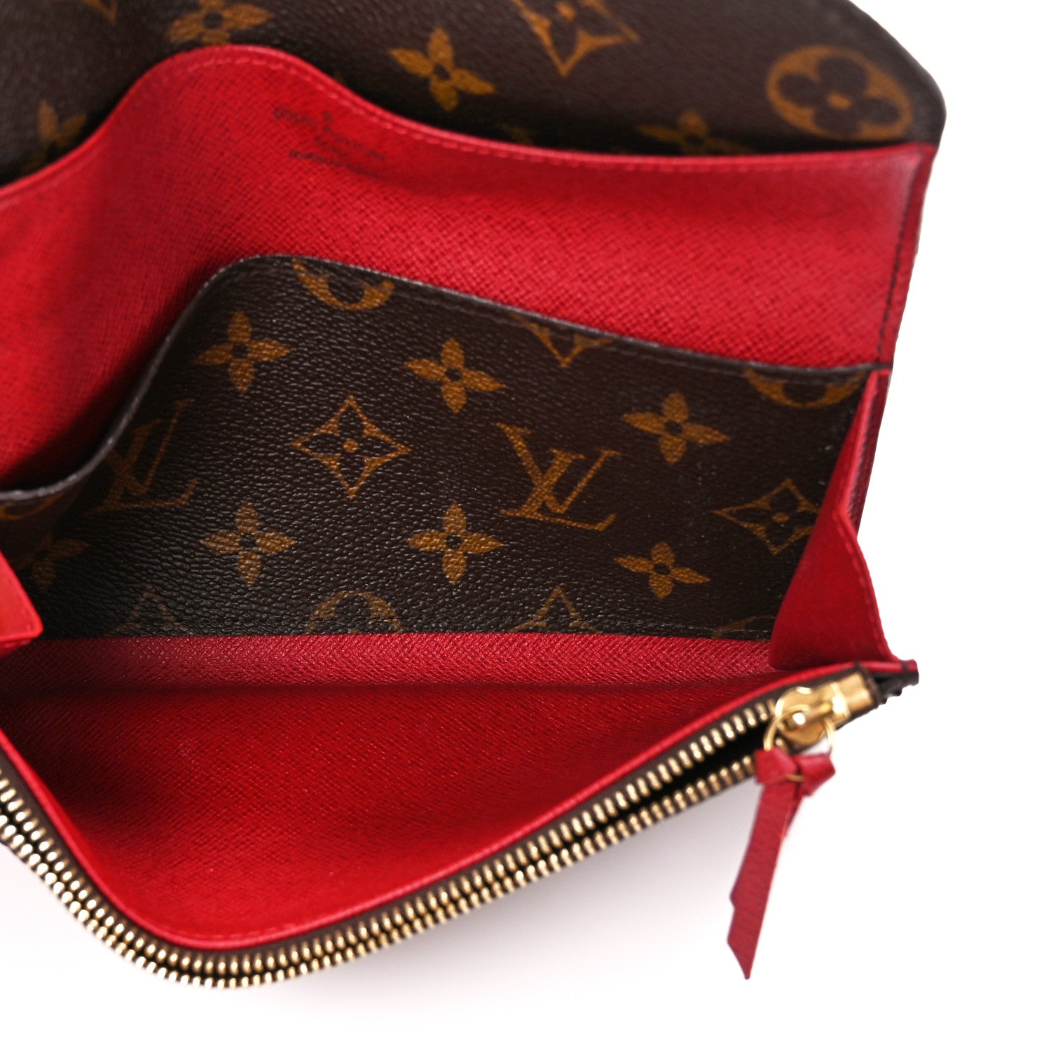 Louis Vuitton Monogram Emilie Wallet Rouge 5 of 13