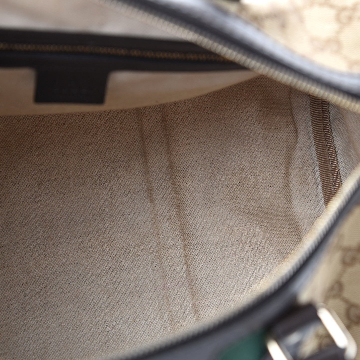 Monogram Vintage Web Medium Boston Dark Brown