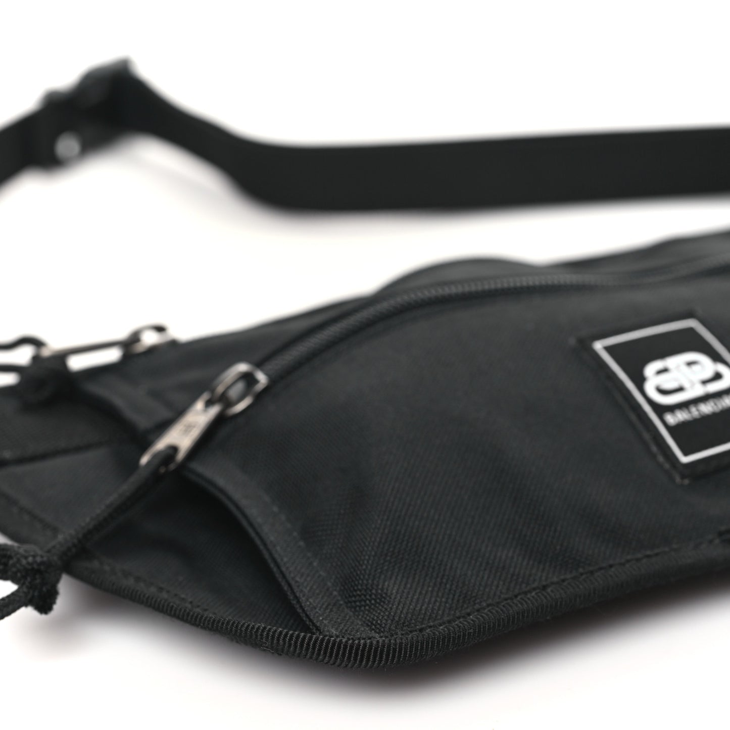 Sustainable Casual Nylon Weekend Belt Wallet Black