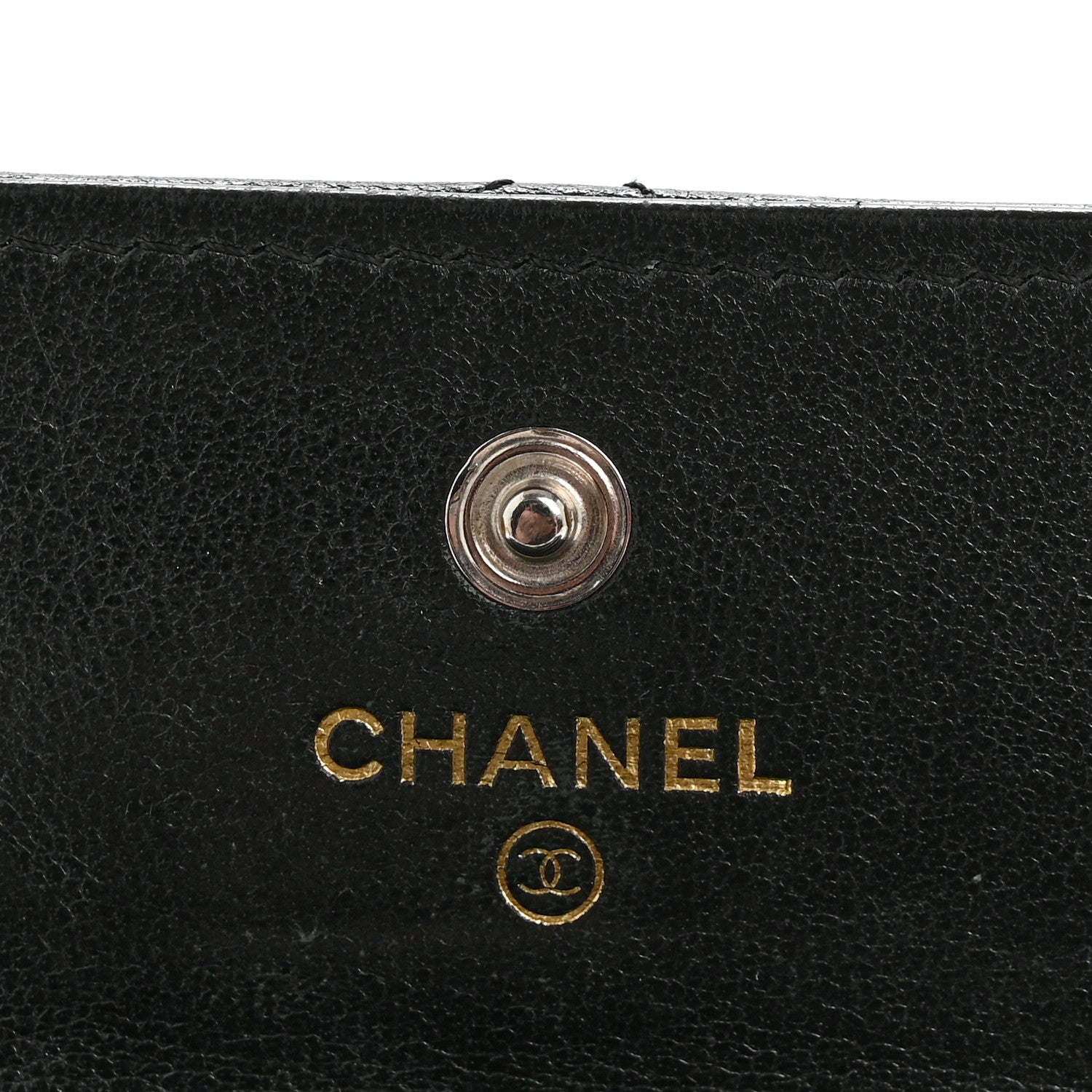 Chanel Lambskin Quilted Chanel 19 Flap Card Holder Black 8 of 11